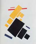 Kasimar Malevich, Airplane Flying Fine Art Reproduction Oil Painting
